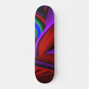 Abstract Girly Old School Skateboard