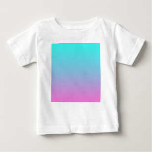 abstract girly pink turquoise ombre mermaid colour baby T-Shirt