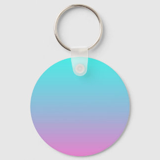 abstract girly pink turquoise ombre mermaid colour keychain
