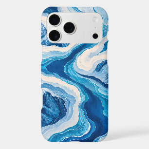 Abstract Glacier Topography Blue & Gold iPhone 6 W
