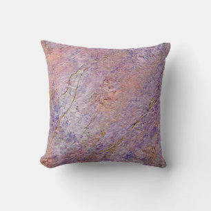 Abstract glam pink and gold texture effect  throw pillow