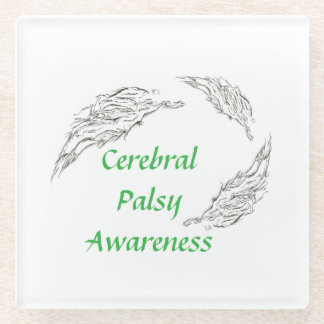 abstract glass coaster