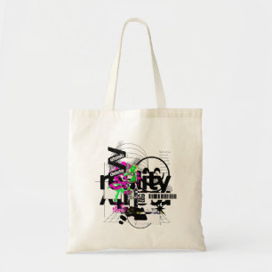 Abstract Glitch Collage Street Art Tote Bag
