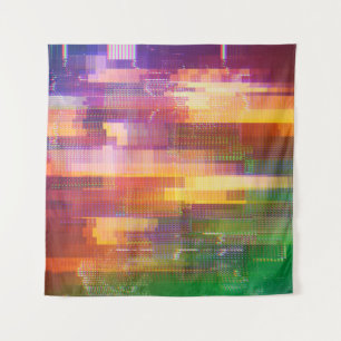 Abstract glitch: test screen texture tapestry