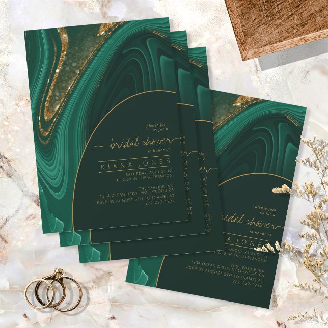 Abstract Glitter Strata Bridal Shower Green ID903 (Creator Uploaded)