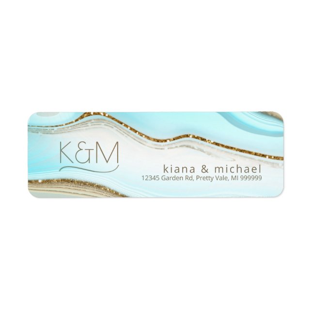 Abstract Glitter Strata Wedding ID903 (Front)