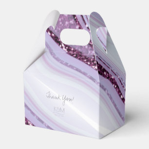 Abstract Glitter Strata Wedding Thanks V2 Llc ID90 Favor Box