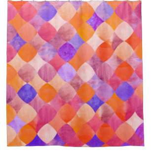 Abstract glitter watercolor geometric pattern