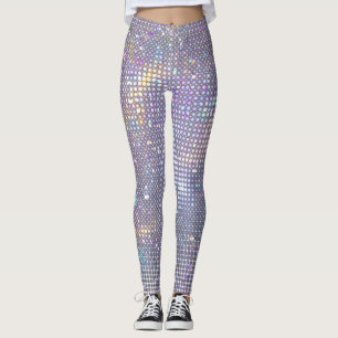 Abstract, glittering geometric texture. leggings