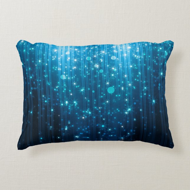Abstract glowing background accent pillow (Front)