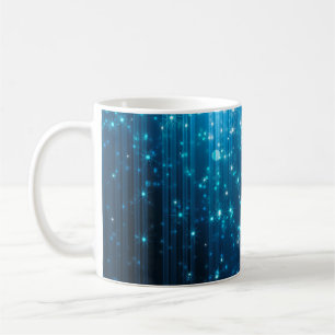 Abstract glowing background coffee mug