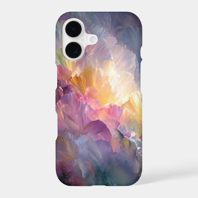 Abstract glowing pastel floral composition (Back)