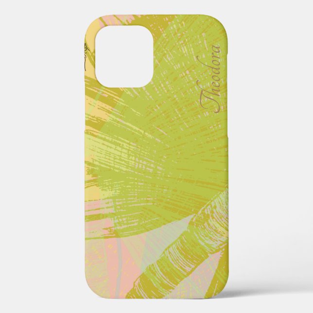 Abstract Gold Butterfly Pink Violet Pastel Case-Mate iPhone Case (Back)