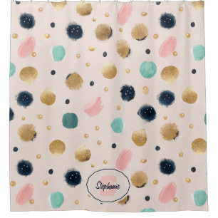 Abstract Gold & Colourful Brushstroke Circle