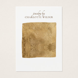 Abstract Gold Foil Shape Earring Display Card