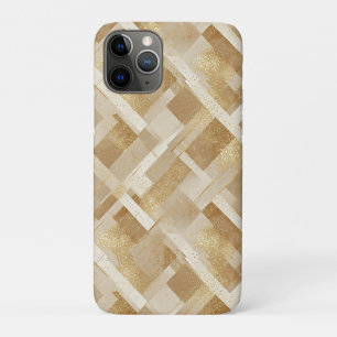 Abstract Gold Geometric Pattern with Metallic iPhone 11 Pro Case