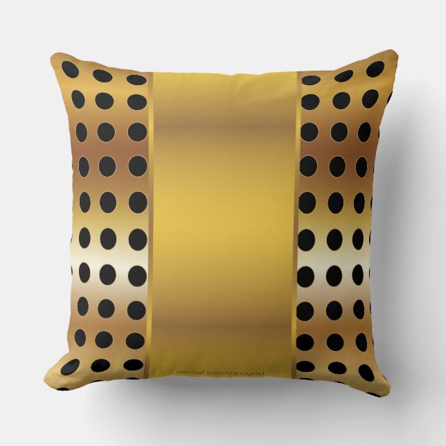 Abstract Gold Luxury Pillow (Front)