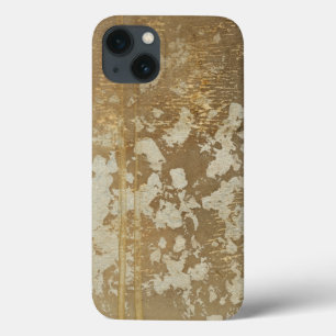 Abstract Gold Painting with Silver Speckles iPhone 13 Case