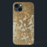 Abstract Gold Painting with Silver Speckles iPhone 13 Case<br><div class="desc">Megan Meagher created this abstract gold painting that features silver speckles. A very contemporary piece,  art lovers should add this piece to their collection ASAP!</div>