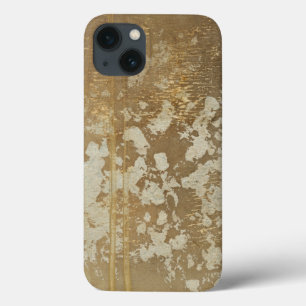 Abstract Gold Painting with Silver Speckles iPhone 13 Case