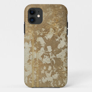 Abstract Gold Painting with Silver Speckles iPhone 11 Case