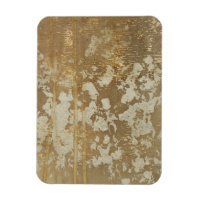 Abstract Gold Painting with Silver Speckles