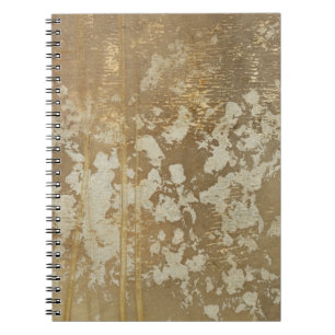 Abstract Gold Painting with Silver Speckles Notebook