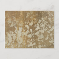 Abstract Gold Painting with Silver Speckles