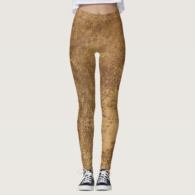 Abstract gold paper leggings (Front)