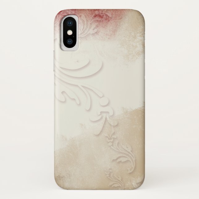 Abstract Gold Red Grey Art  Case-Mate iPhone Case (Back)