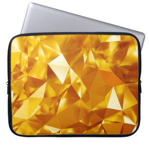 Abstract gold texture laptop sleeve