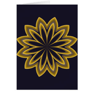 Abstract Golden Flower