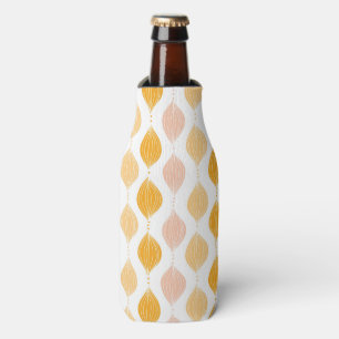 Abstract golden ogee pattern background bottle cooler