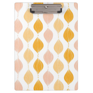 Abstract golden ogee pattern background clipboard