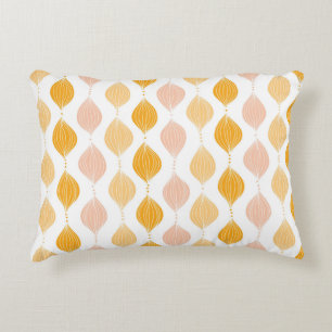 Abstract golden ogee pattern background decorative pillow