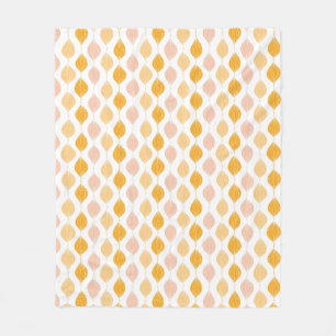 Abstract golden ogee pattern background fleece blanket