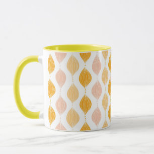 Abstract golden ogee pattern background mug
