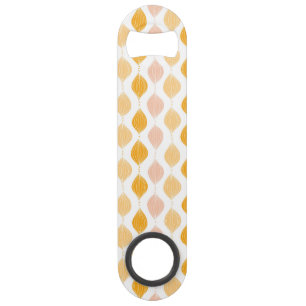 Abstract golden ogee pattern background speed bottle opener