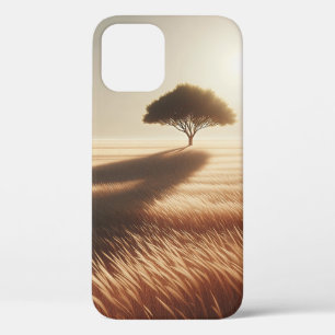 Abstract Golden Savannah Phone Case - Ethereal Sol