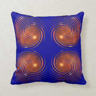 Abstract Golden spiral illustration. Throw Pillow