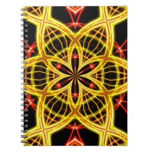 Abstract golden stage light. notebook