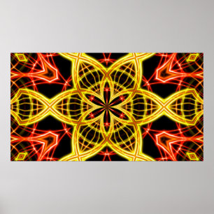 Abstract golden stage light. poster