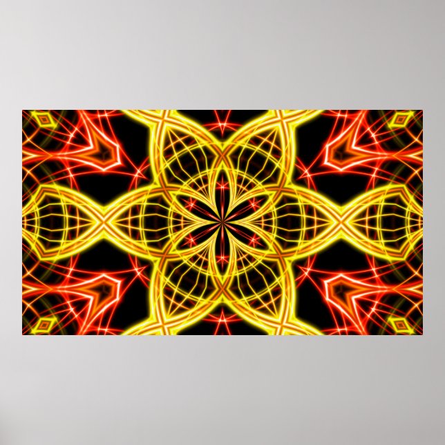 Abstract golden stage light. poster (Front)