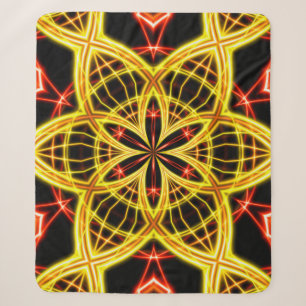 Abstract golden stage light. sherpa blanket
