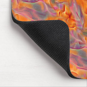 Abstract golden tamarin with crossed legs mouse pad