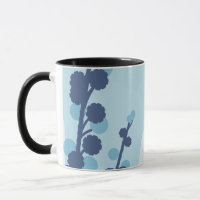 Abstract Golden Wattle Modern Acacia Illustrative