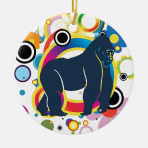 Abstract Gorilla Ornament