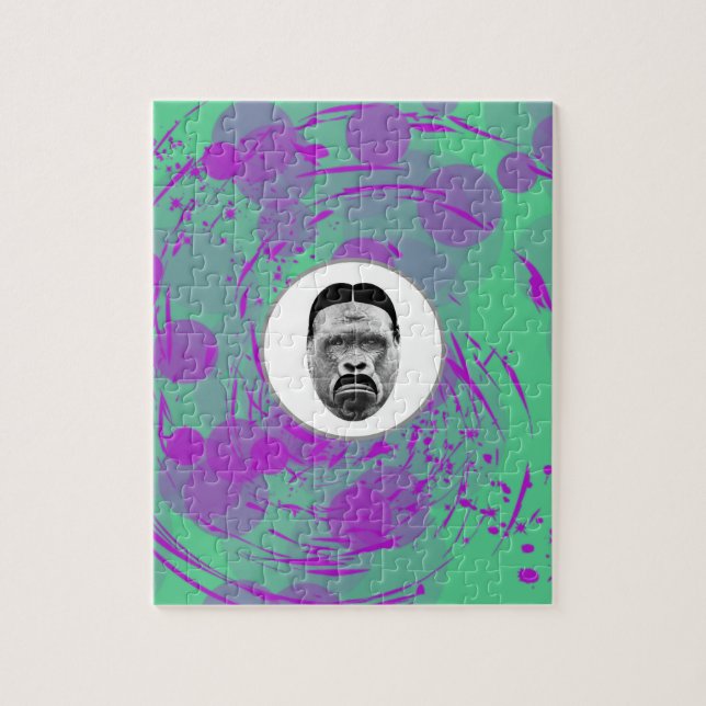 Abstract Gorilla Photo Puzzle (Vertical)