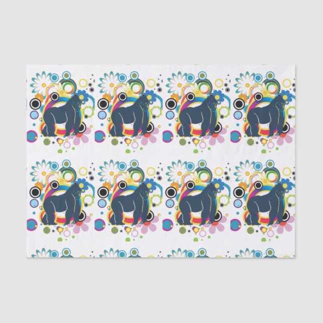 Abstract Gorilla Tissue Paper (Front)