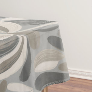 Abstract Gouache Floral Composition Tablecloth